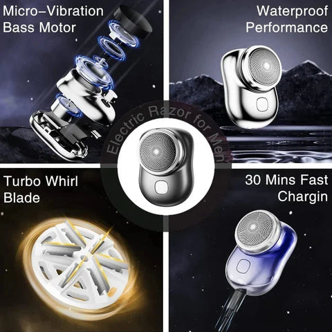 TrimEdge™ Pro Mini Electric Razor for Men