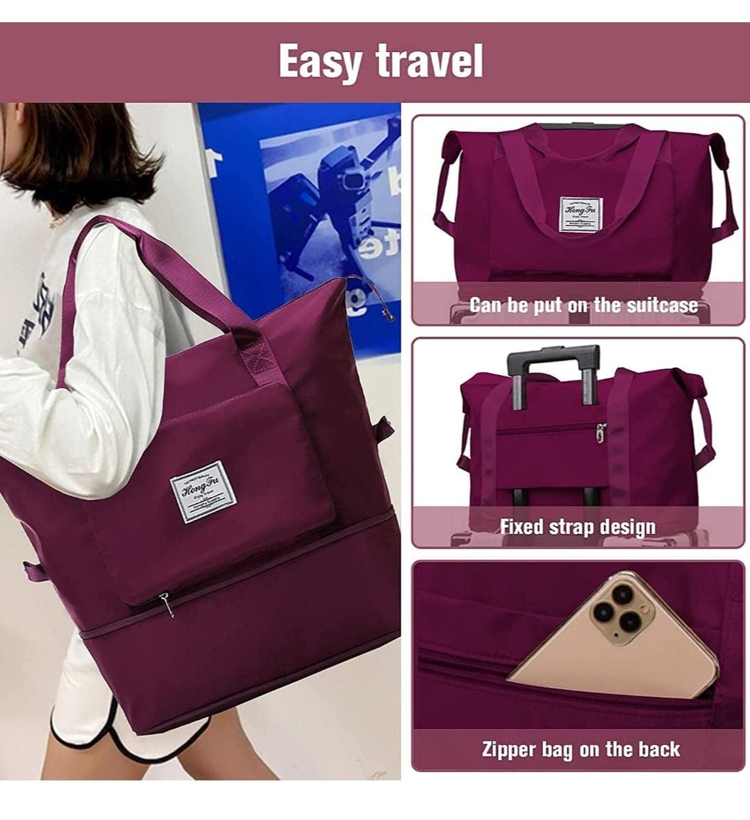PackMate™ Foldaway Lightweight Waterproof Duffel Travel Bag