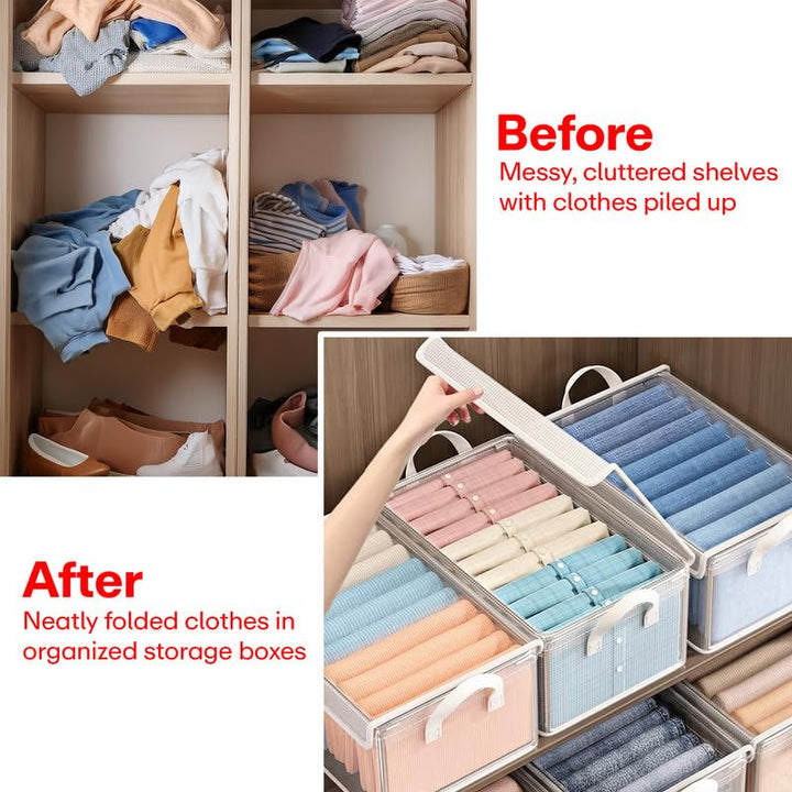 FoldMate™ Deluxe Multipack Foldable Closet Organizer