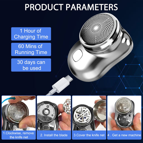 TrimEdge™ Pro Mini Electric Razor for Men