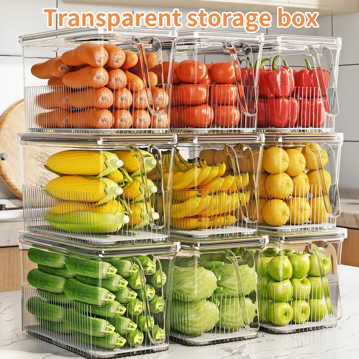 SealFresh™ Multipurpose - Pack of 6 Fridge Super Storage Box