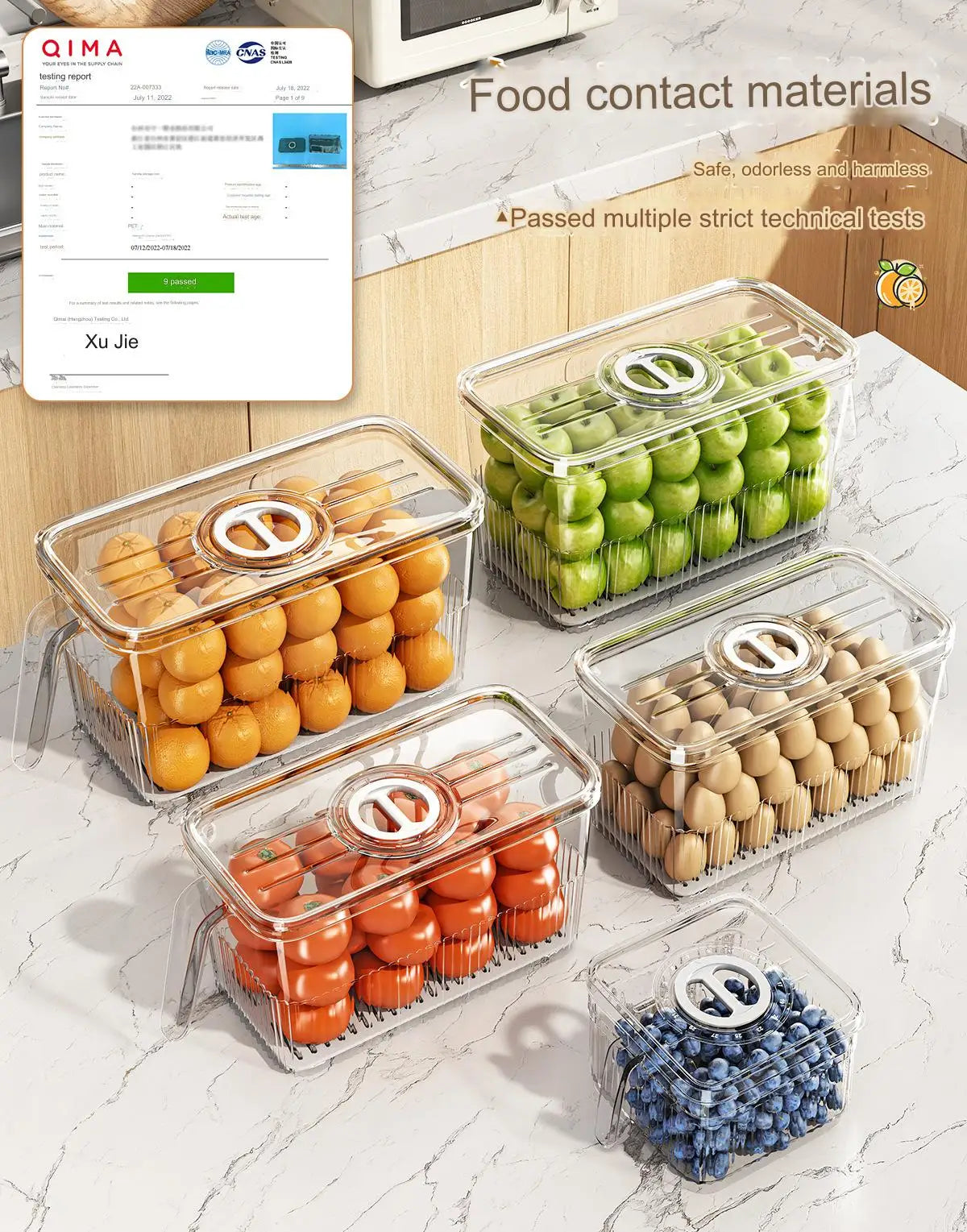 SealFresh™ Multipurpose - Pack of 6 Fridge Super Storage Box
