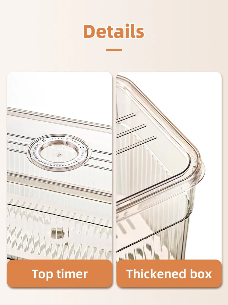SealFresh™ Multipurpose - Pack of 6 Fridge Super Storage Box