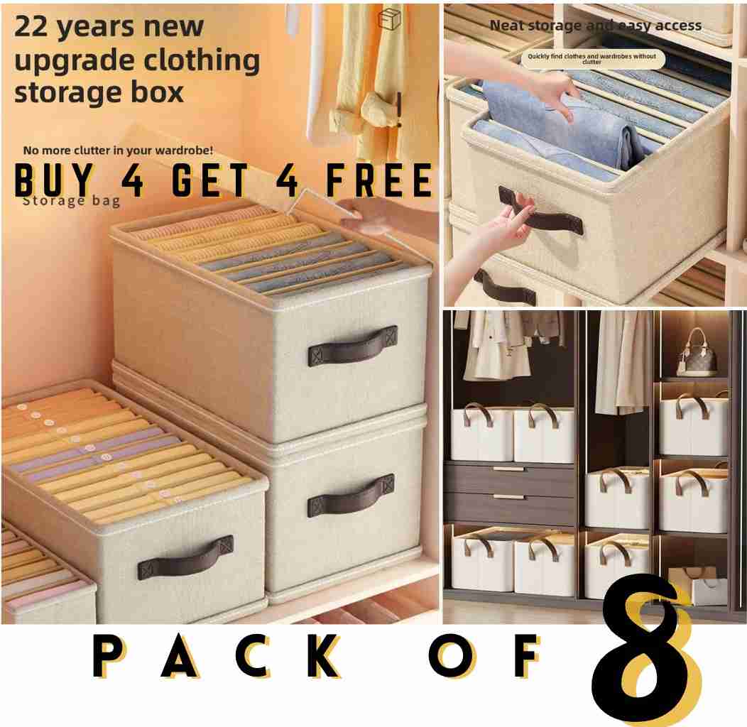 StackMate™ Deluxe Foldable Closet Organizer (Pack of 8)