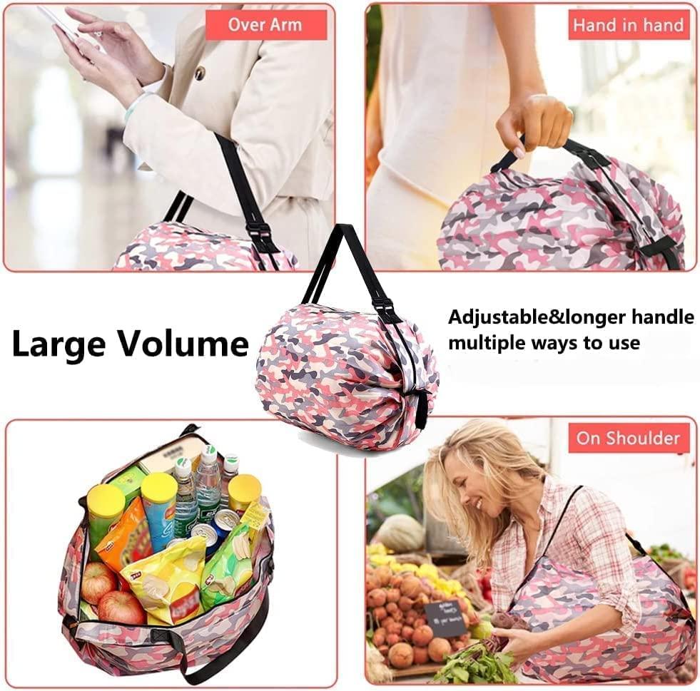 ToteEase™ 2-in-1 Set Two Pieces Foldable Shopping Bag