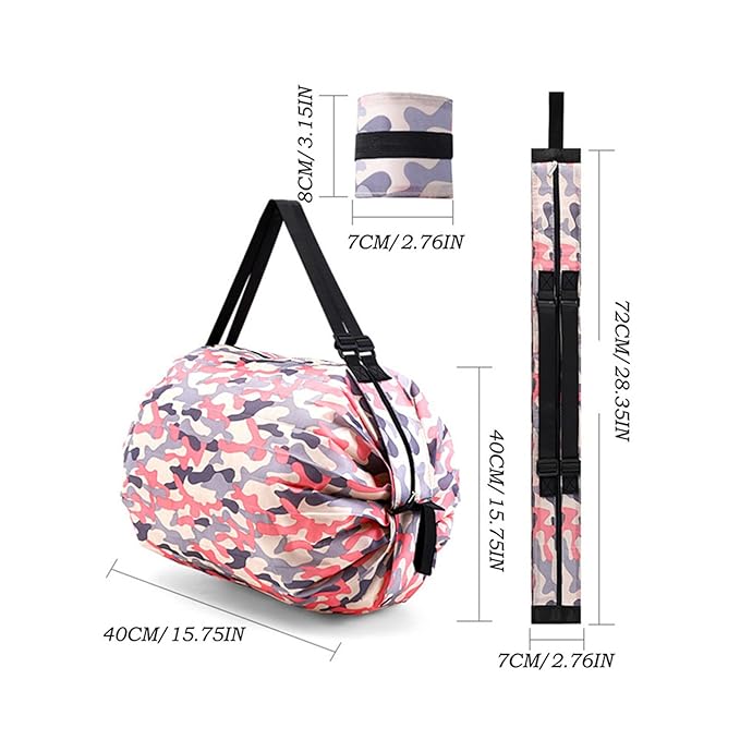 ToteEase™ 2-in-1 Set Two Pieces Foldable Shopping Bag