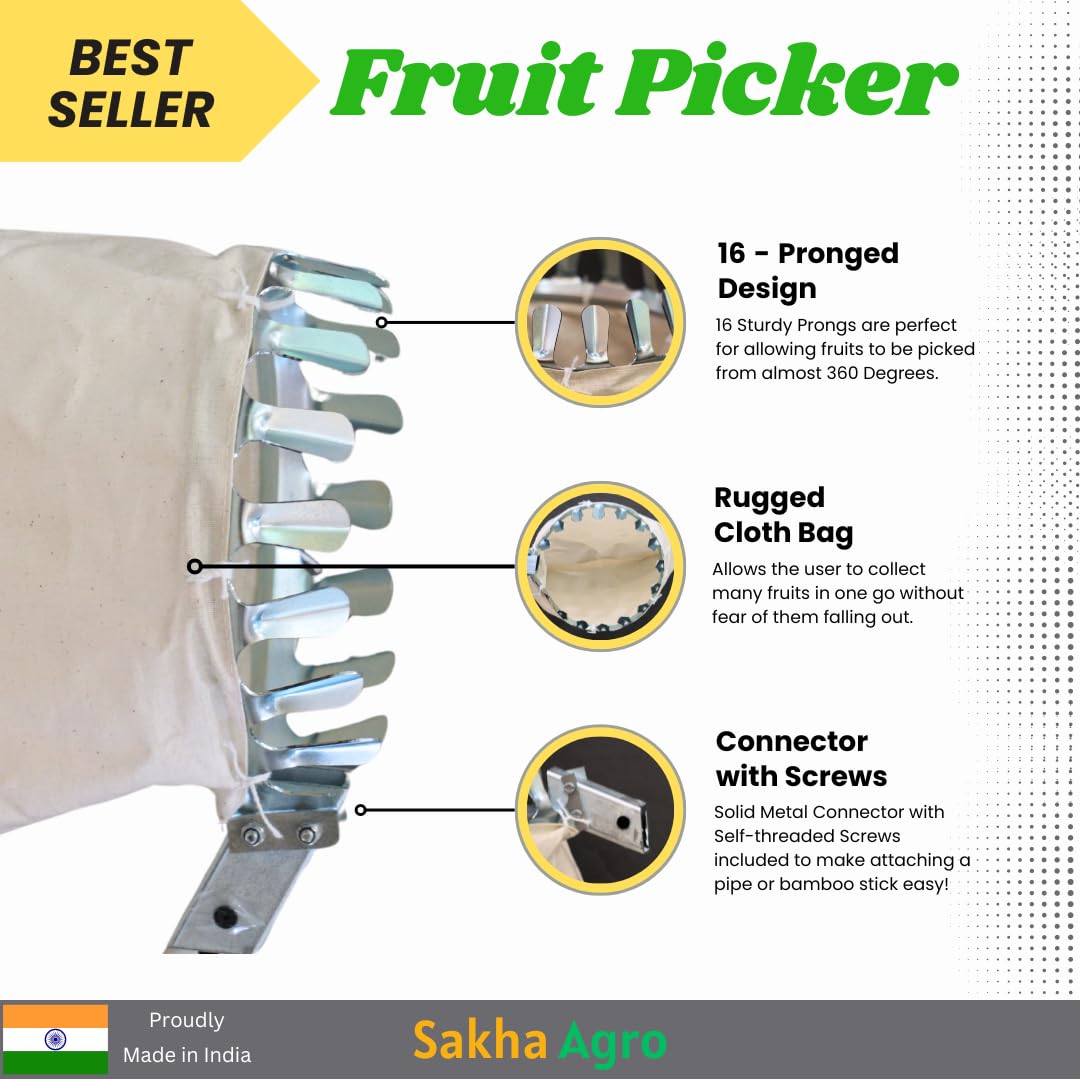 PickEase™ Pro – Fruit Picker with Storage Bag