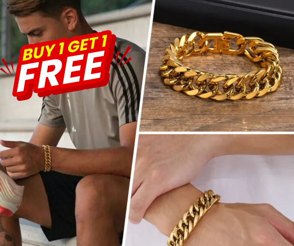 Gold Cuban Bracelet Men 🌟