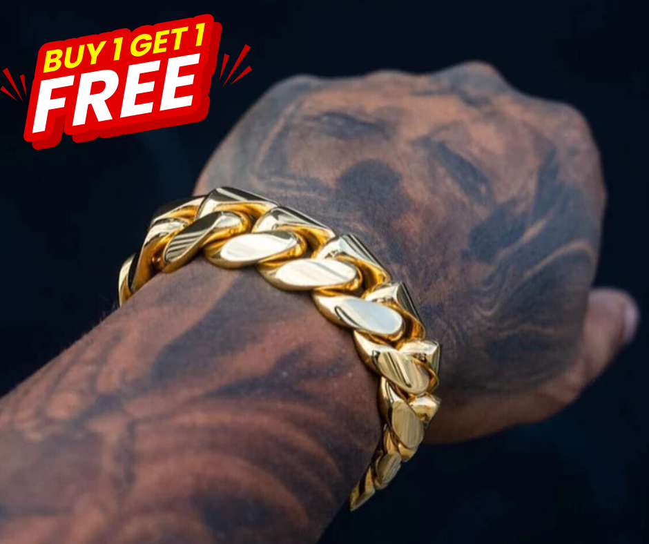 Gold Cuban Bracelet Men 🌟